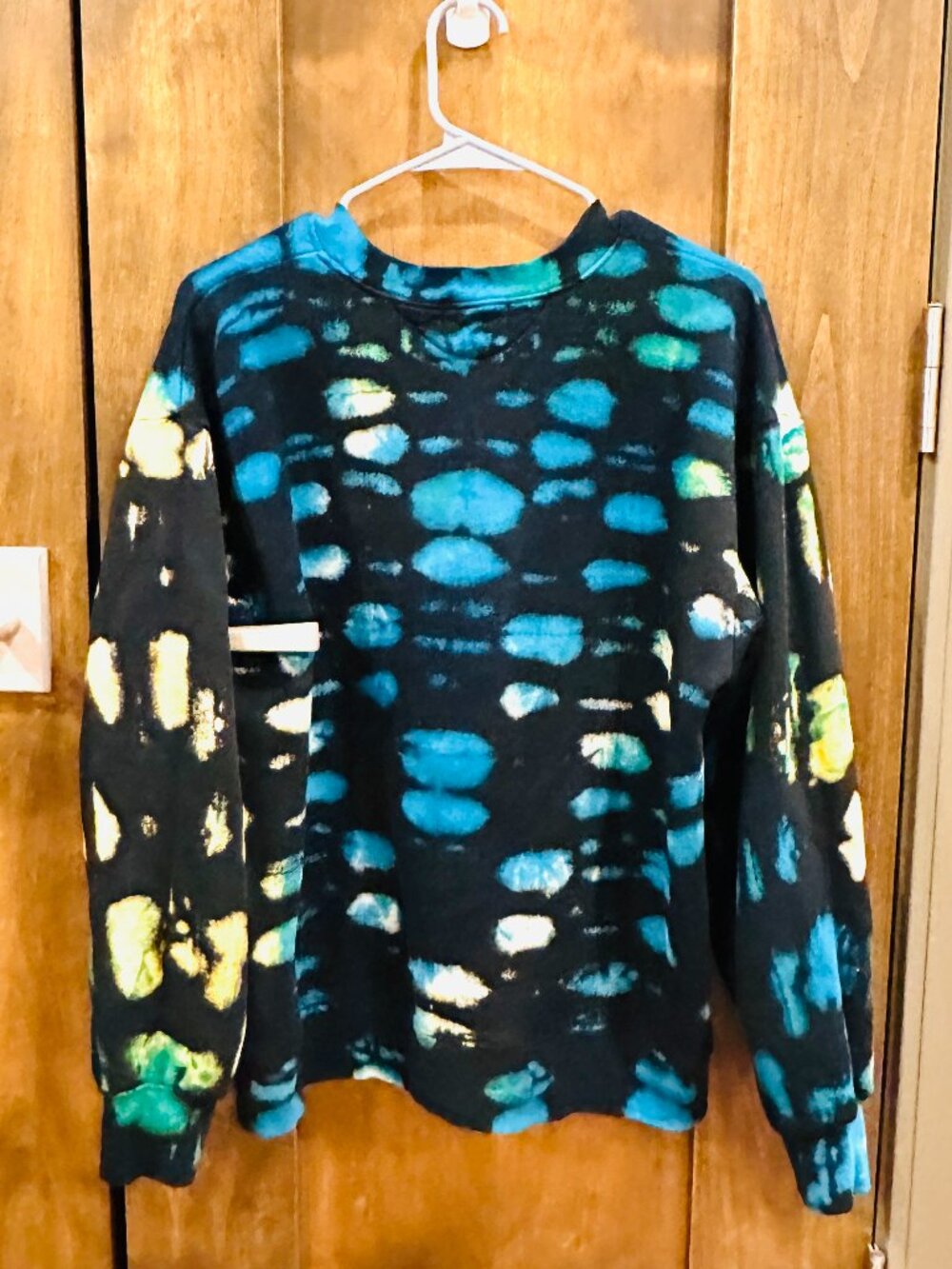 COTTON CITIZEN BLACK TIE DYE SWEATSHIRT MEDIUM - Picture 2 of 4
